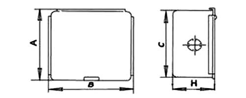 Габаритная схема коробки КП-1